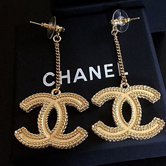 Chanel Classic Gold Cc Big Dangle Chain 